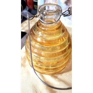 VTG Art Glass Bee Hive Wasp Trap Flying Insect Catcher Colored Art Glass Outdoor
